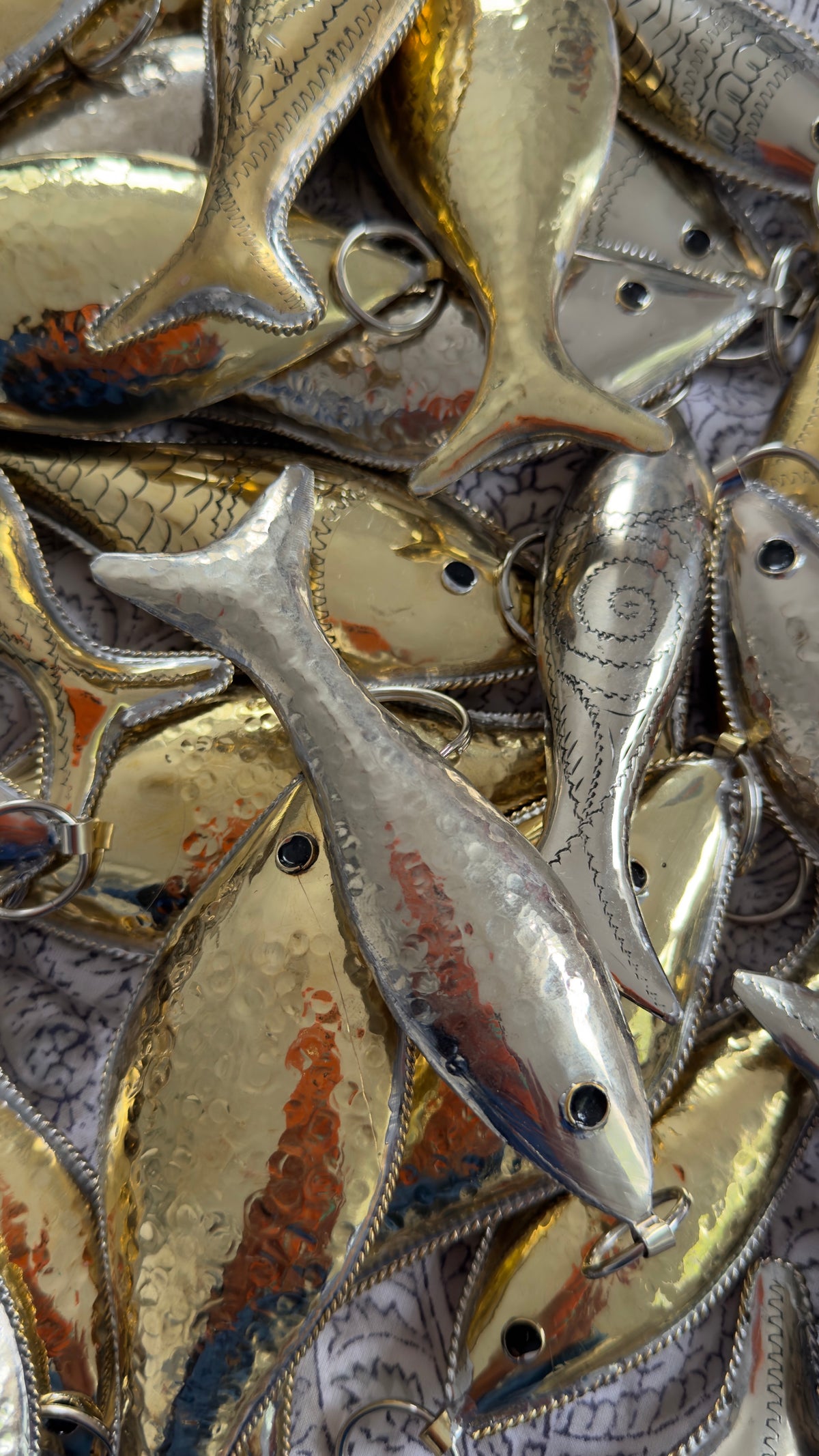 Majorelle Fish Keyring/Bag Tag