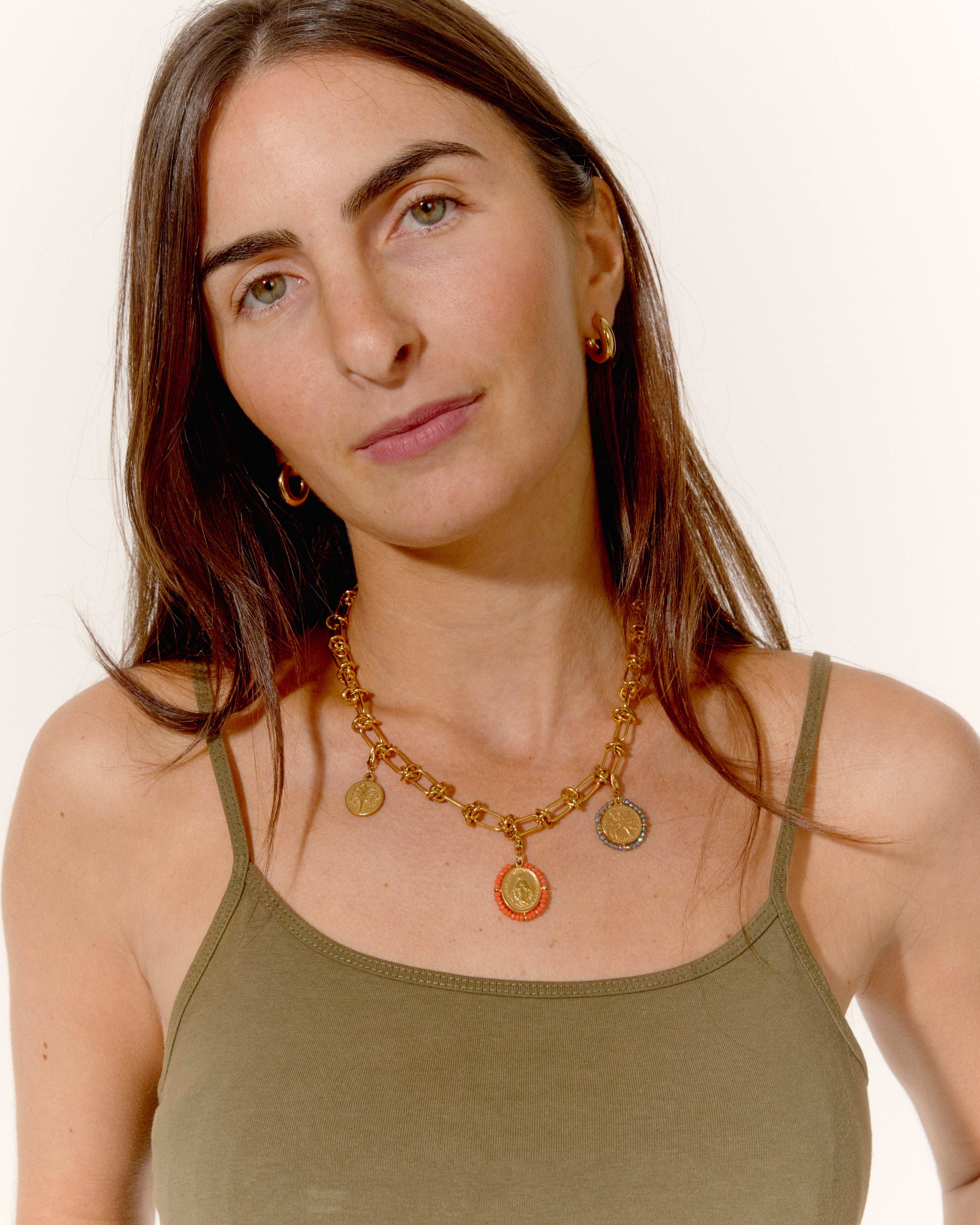 Under the Palm Trees Choker & Charms Set - Shiva Designs
