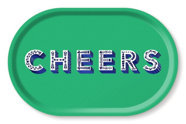 Asta Barrington Cheers Drink Tray 44 cm x 28 cm - Shiva Designs