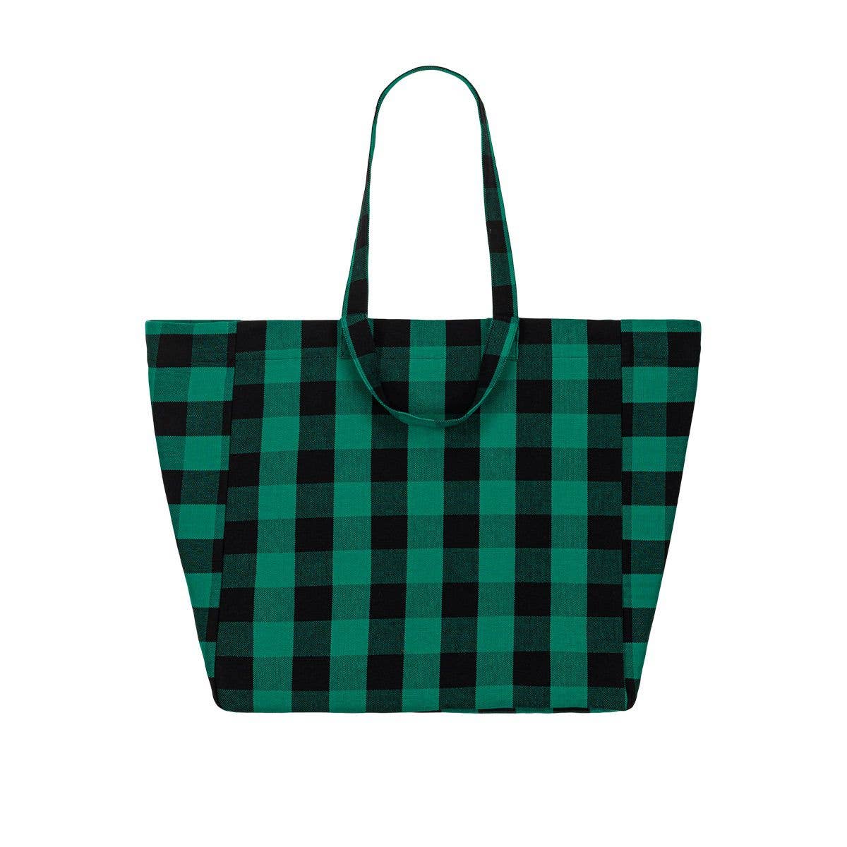 ELISA TOTE BAG BIG VICHY GREEN
