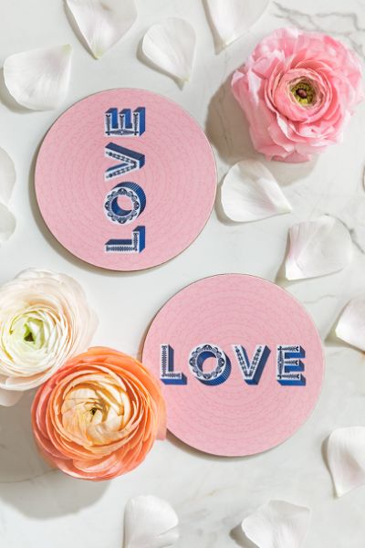 Asta Barrington Love Coasters Set of 4 - Shiva Designs
