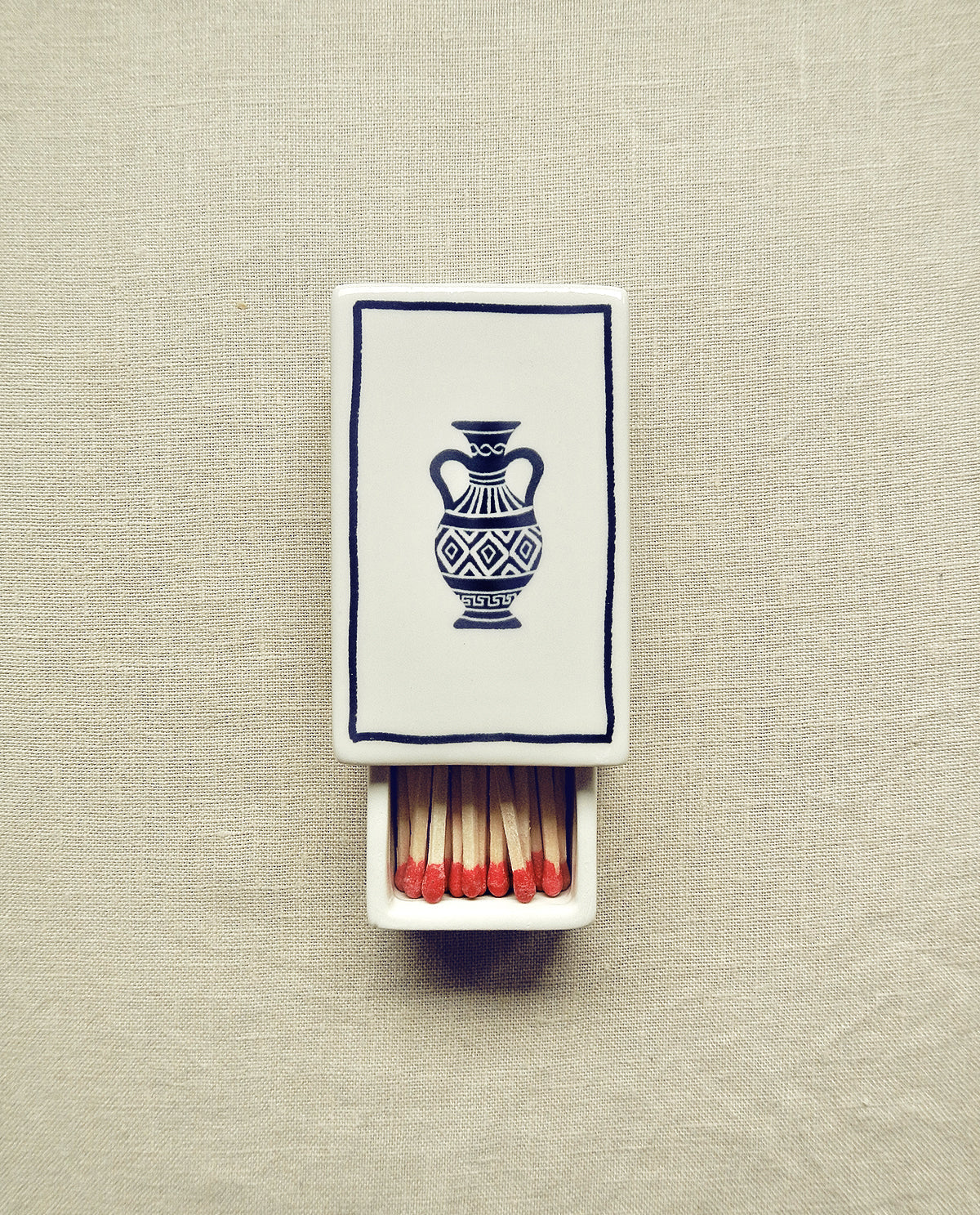 Ceramic Matchbox ‘Amphora’ - Shiva Designs
