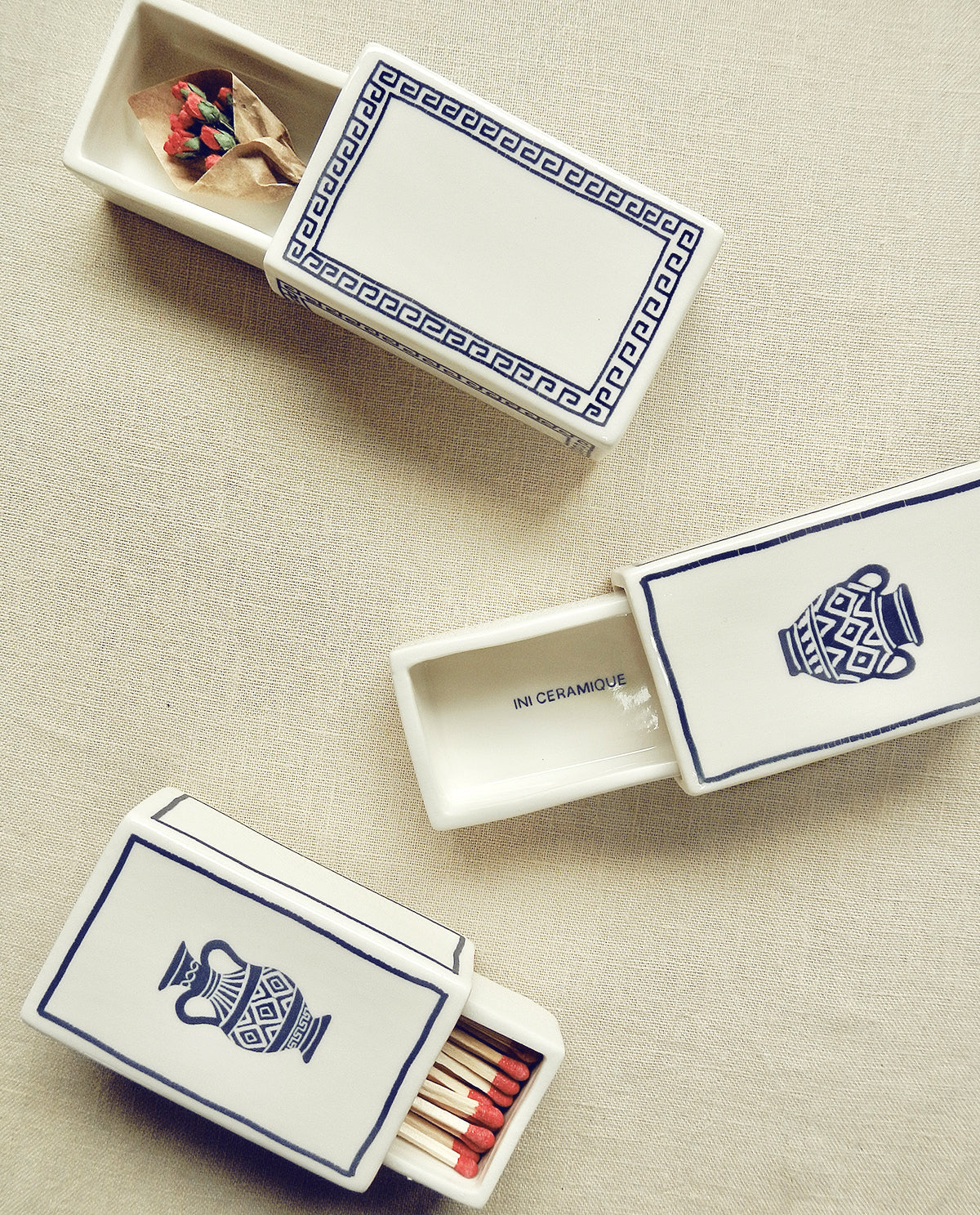 Ceramic Matchbox ‘Amphora’ - Shiva Designs