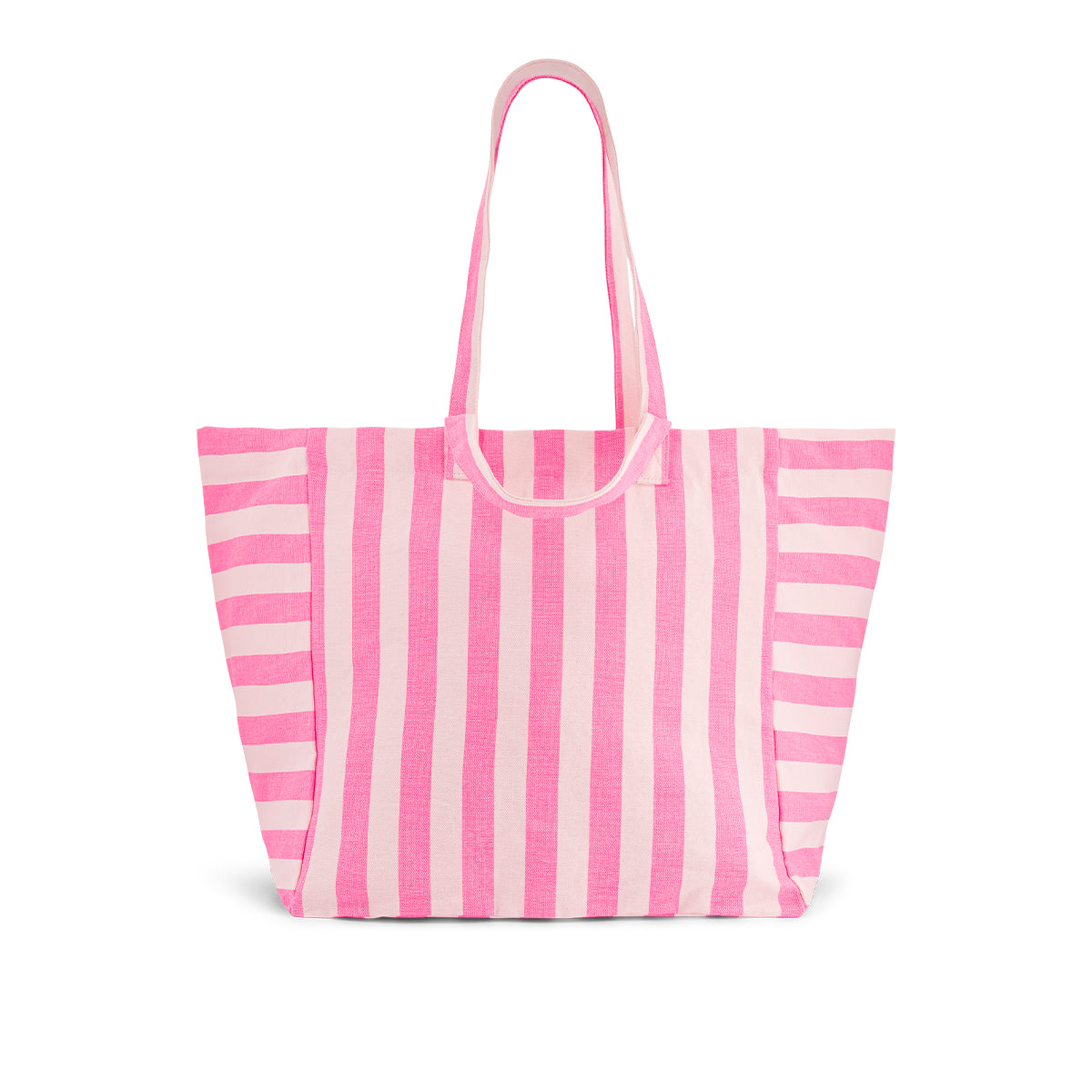 Elisa Tote – Neon Pink Stripes - Shiva Designs