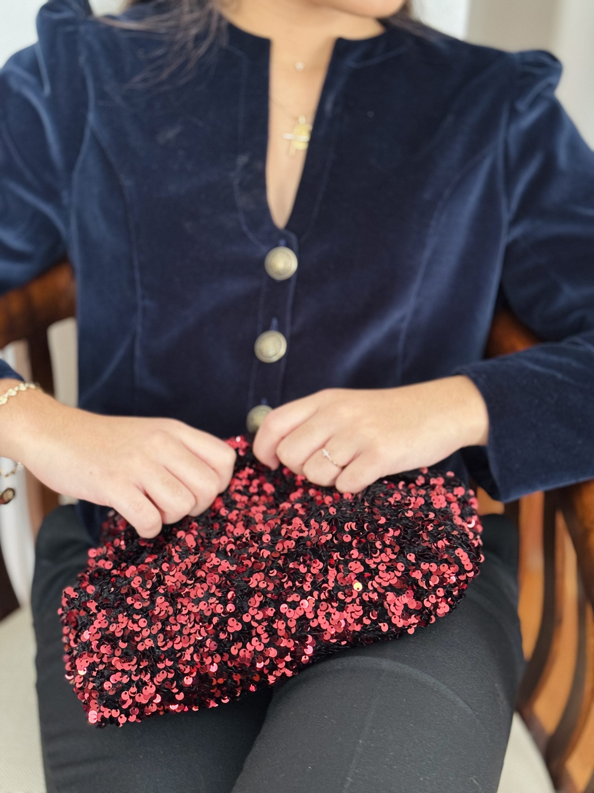 Fiesta Sequin Clutch Bag - Shiva Designs