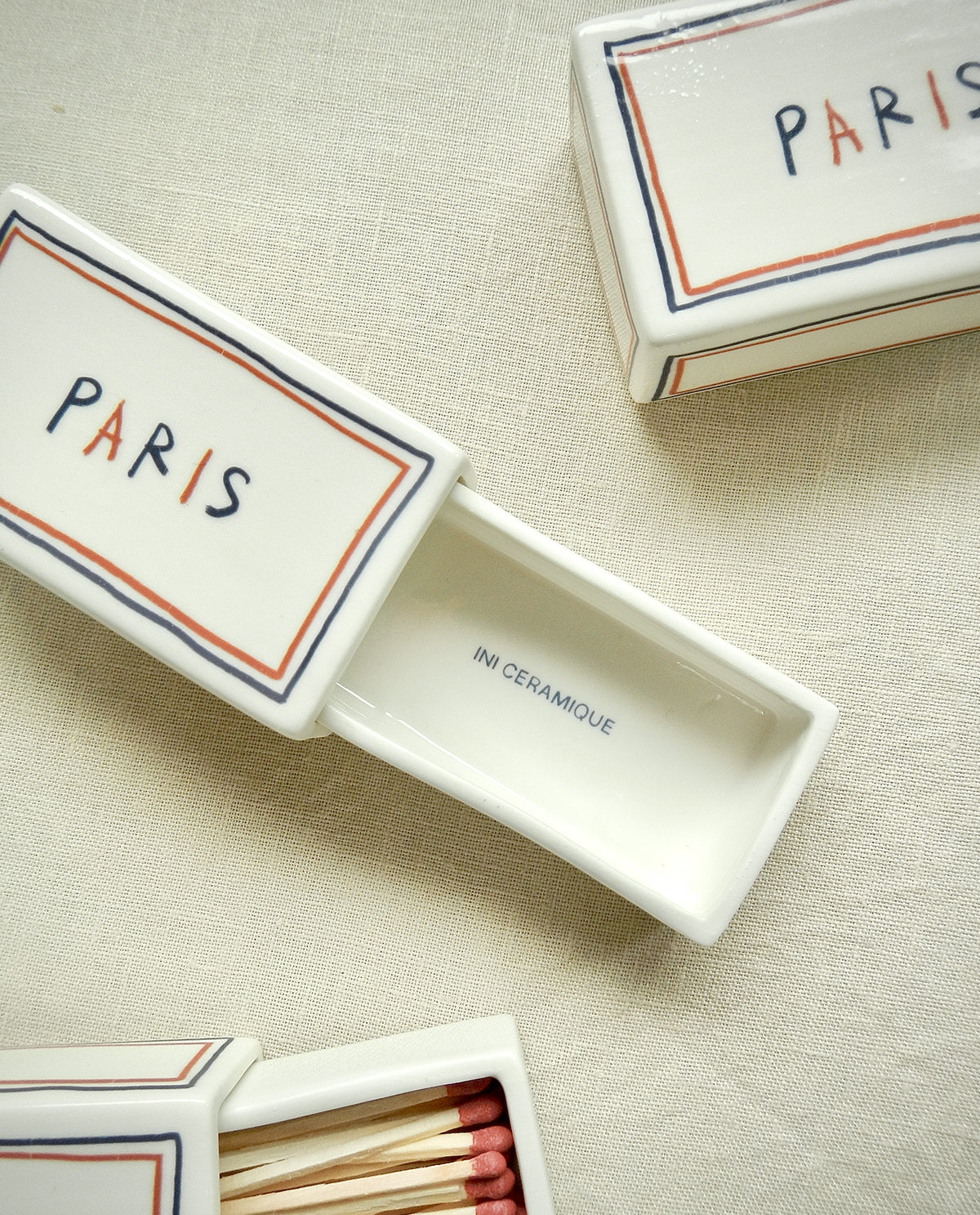 Ceramic Matchbox ‘Paris’ - Shiva Designs