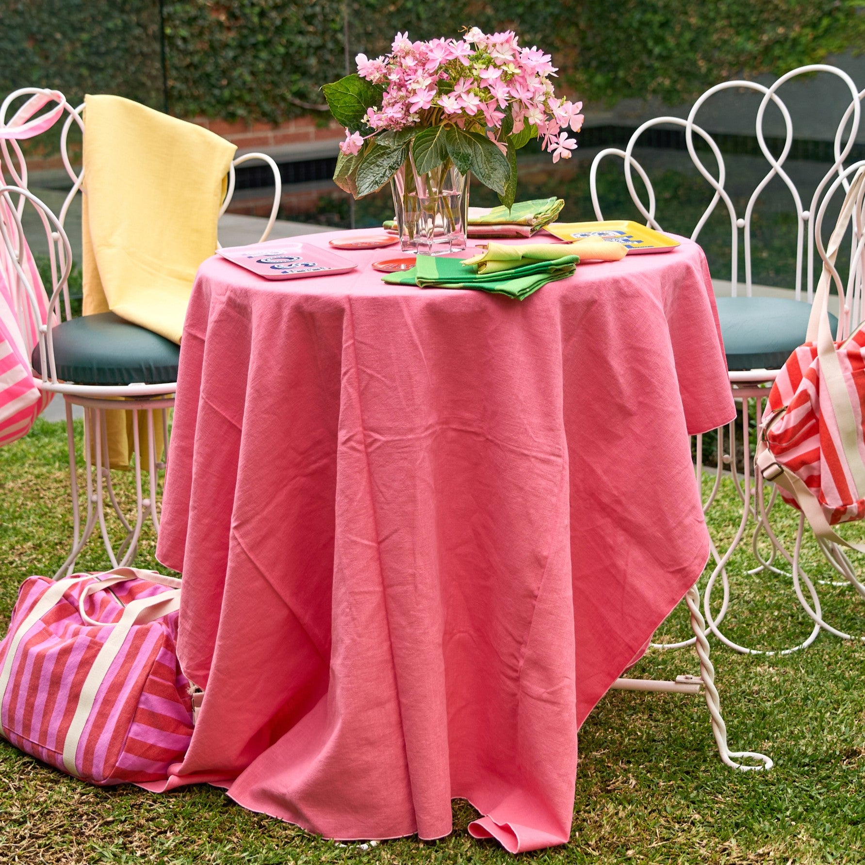 Casa Jas X Shiva Designs Linen Tablecloth 140 cm x 230 cm - Shiva Designs