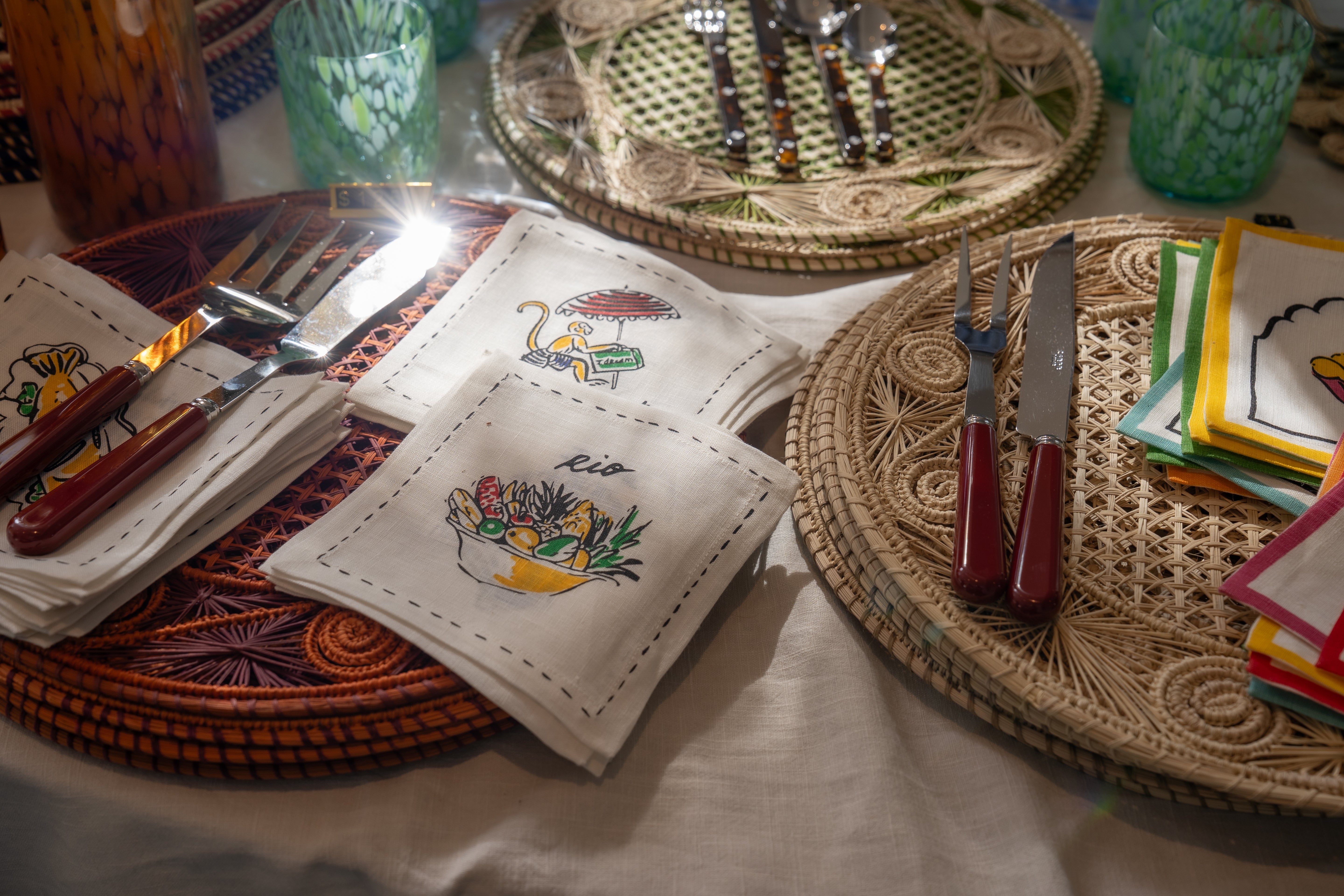 Flowers Iraca Placemat