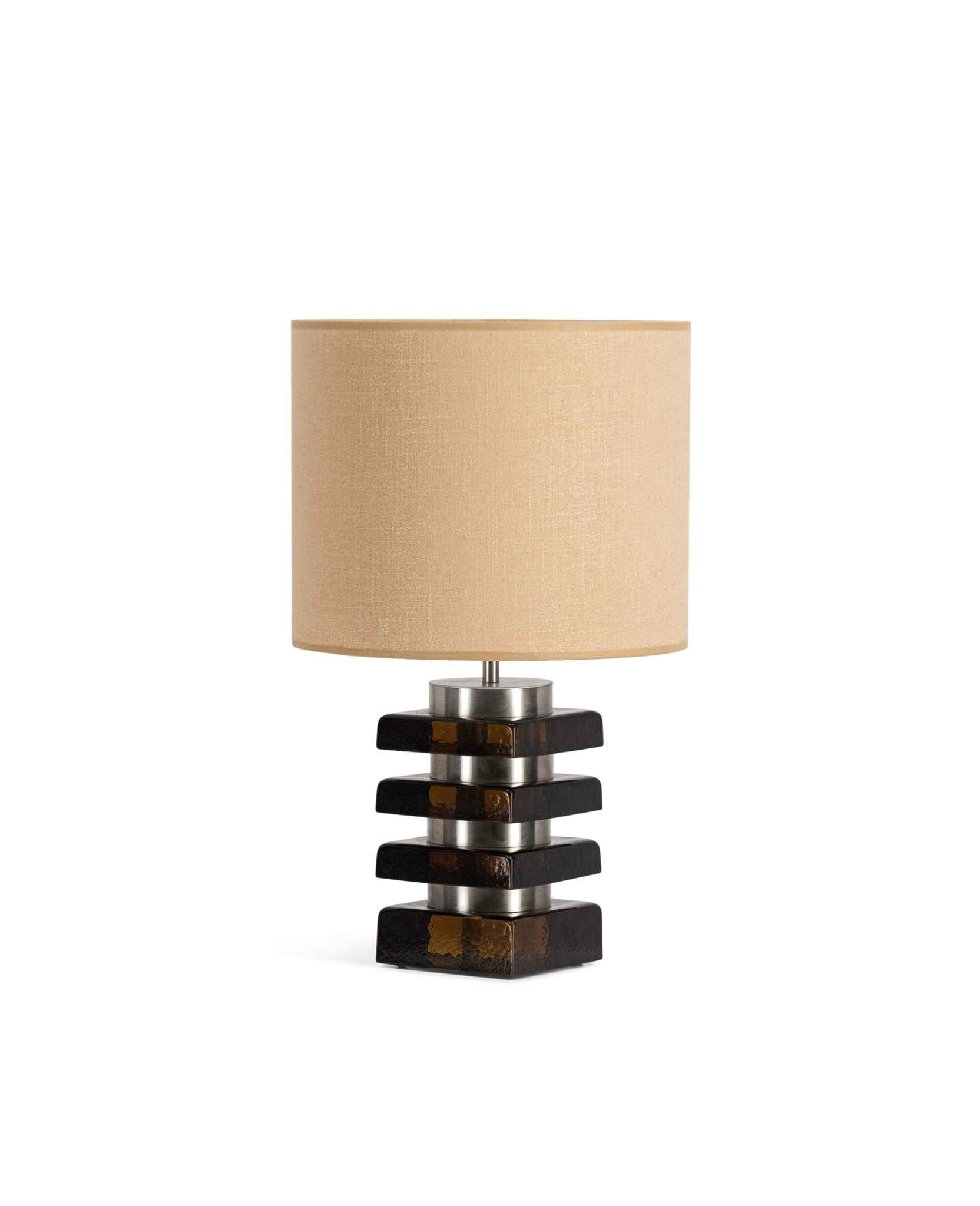 Marta Smoky Amber Glass Lamp