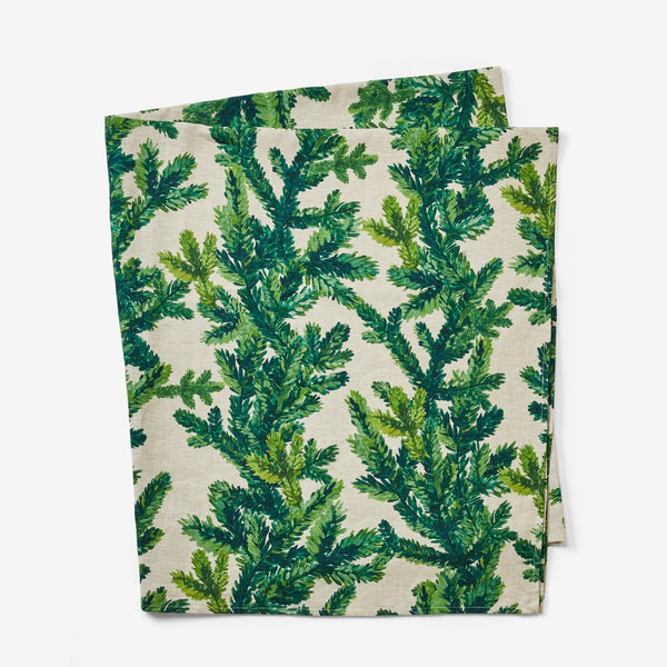 Festive Foliage Linen Tablecloth Medium - Shiva Designs