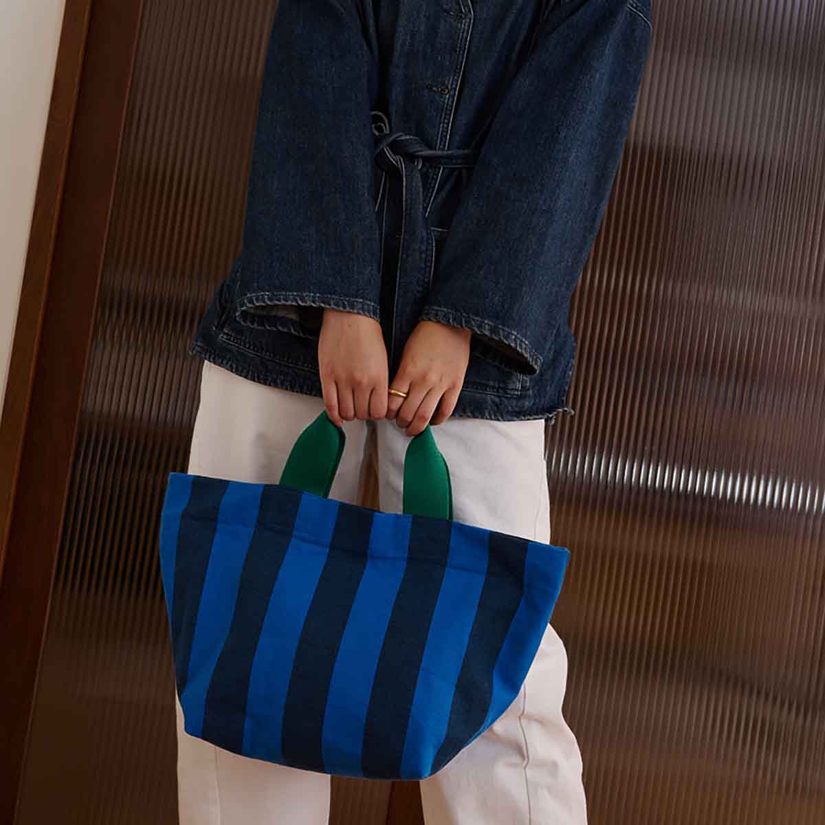 BAG TINA BIG STRIPES NIGHT / BLUE