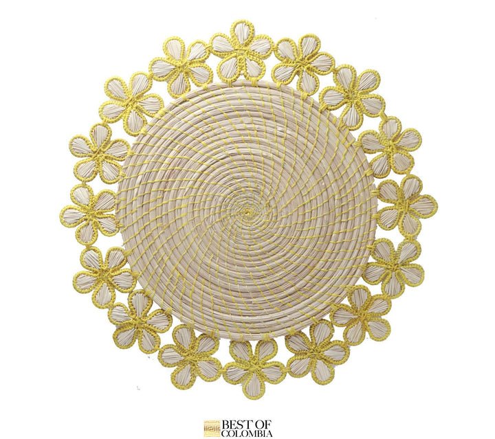 Floral Iraca Placemat - Shiva Designs