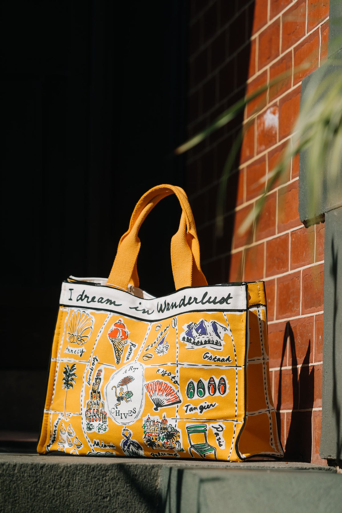The Wanderluster Tote (Yellow)