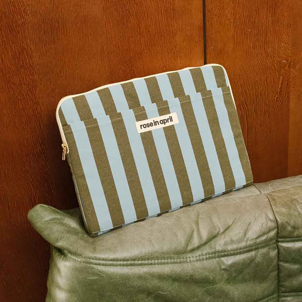 LAPTOP SLEEVE 13/14' OCTAVE STRIPES OLIVE/ BLUE