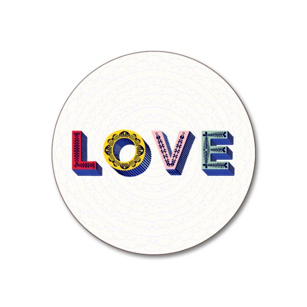 Asta Barrington Love Coasters Set of 4 - Shiva Designs