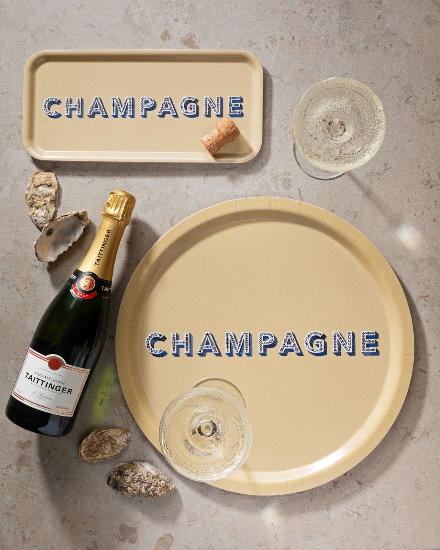 Asta Barrington Champagne Drink Tray 32 cm x 15 cm - Shiva Designs