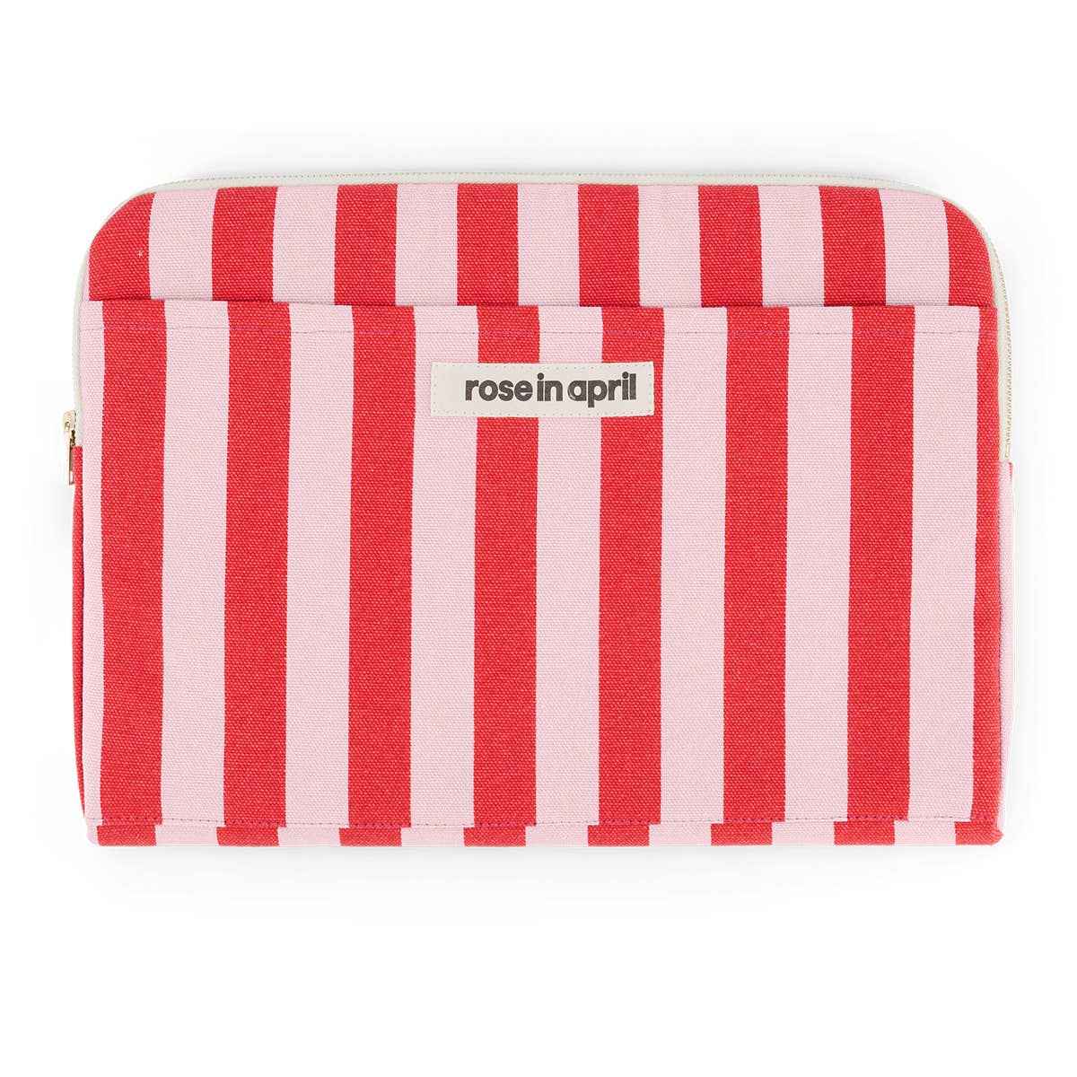 Laptop sleeve 13/14' Octave Stripes Tomato / Candy pink
