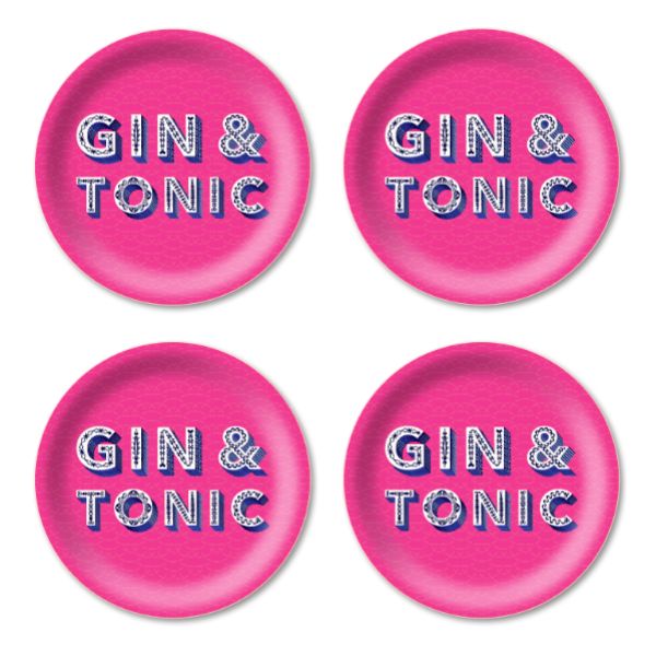 Asta Barrington Gin & Tonic Coasters Set of 4 - Shiva Designs