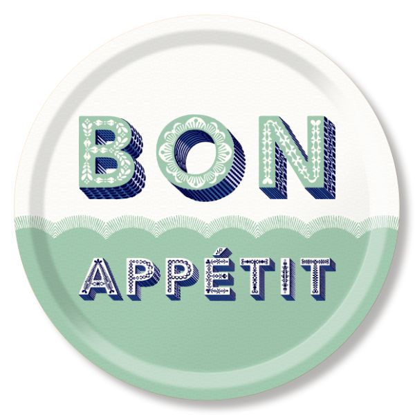 Asta Barrington Bon Appétit Drink Tray Ø39cm - Shiva Designs