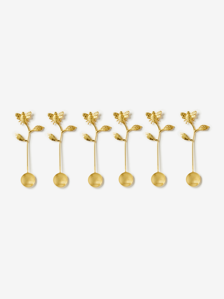 Bonnie and Neil Wild Bees Teaspoon Set of 6 - Shiva Designs