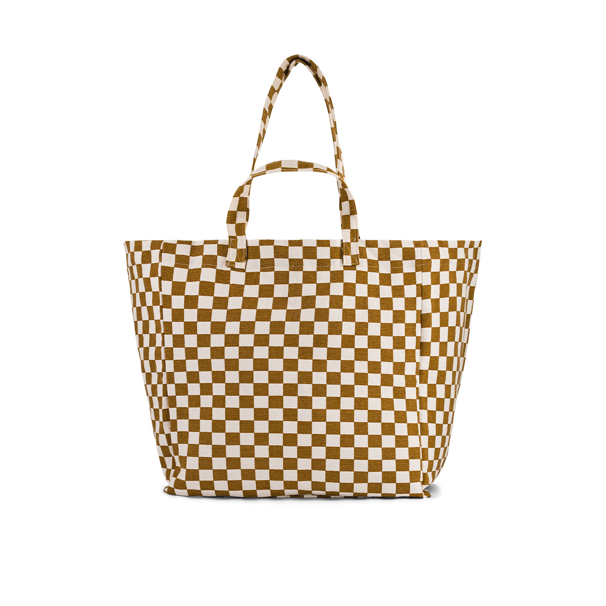 Elisa Tote - Caramel Checkerboard - Shiva Designs