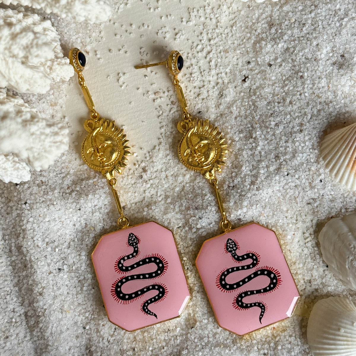 Serpent In The Sky Earrings - Shiva Designs