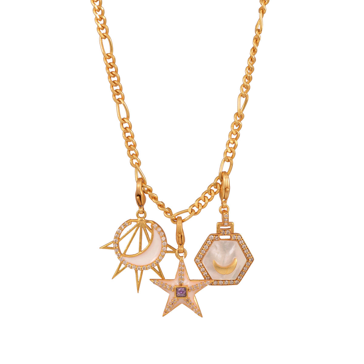 Ivory Celestial Charm Necklace - Shiva Designs