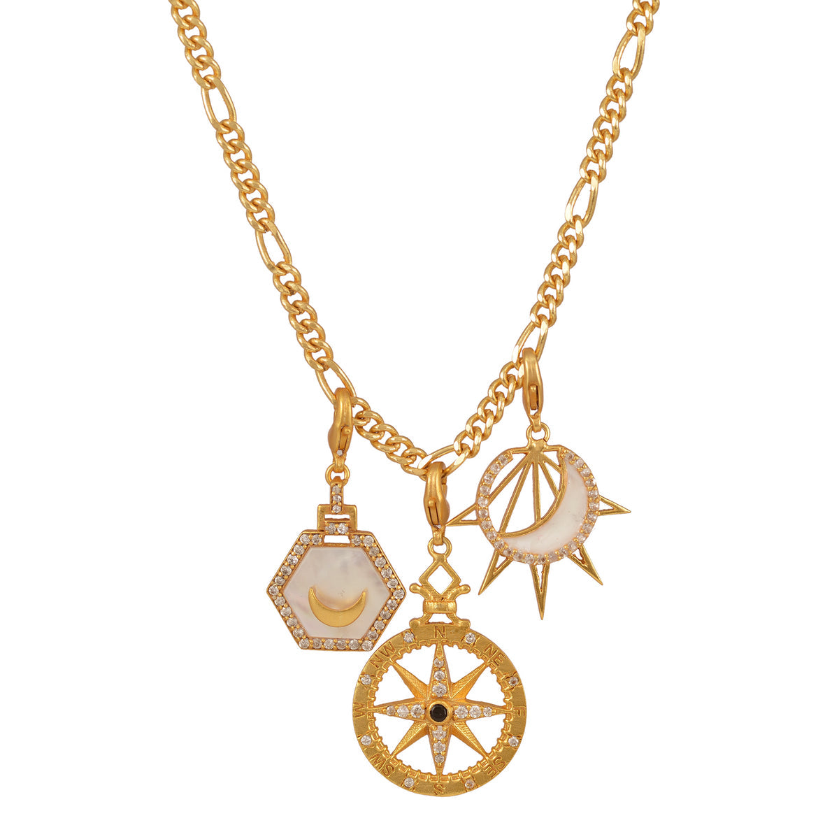 Mini Celestial Charm Necklace - Shiva Designs