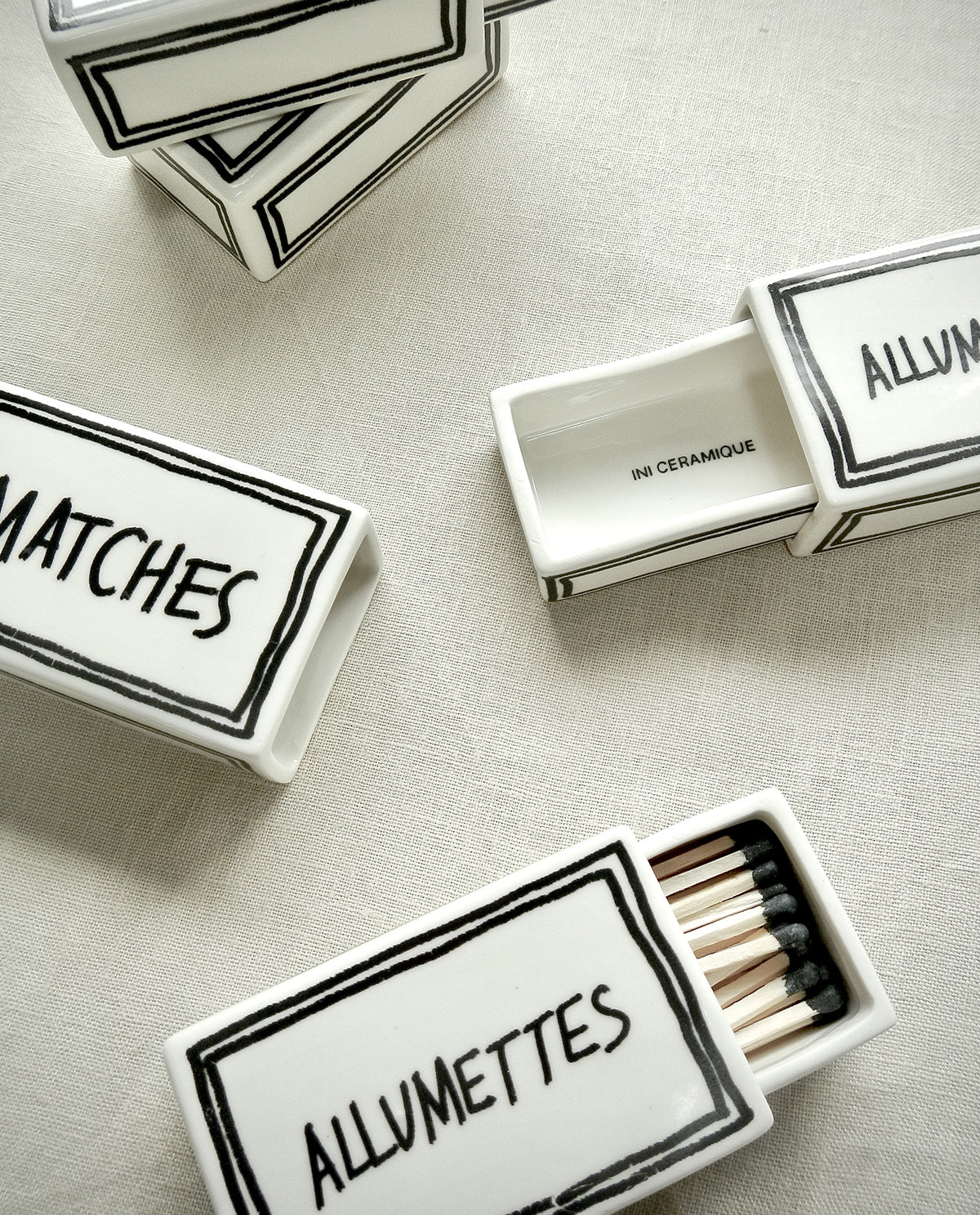 Ceramic Matchbox ‘Matches’ - Shiva Designs