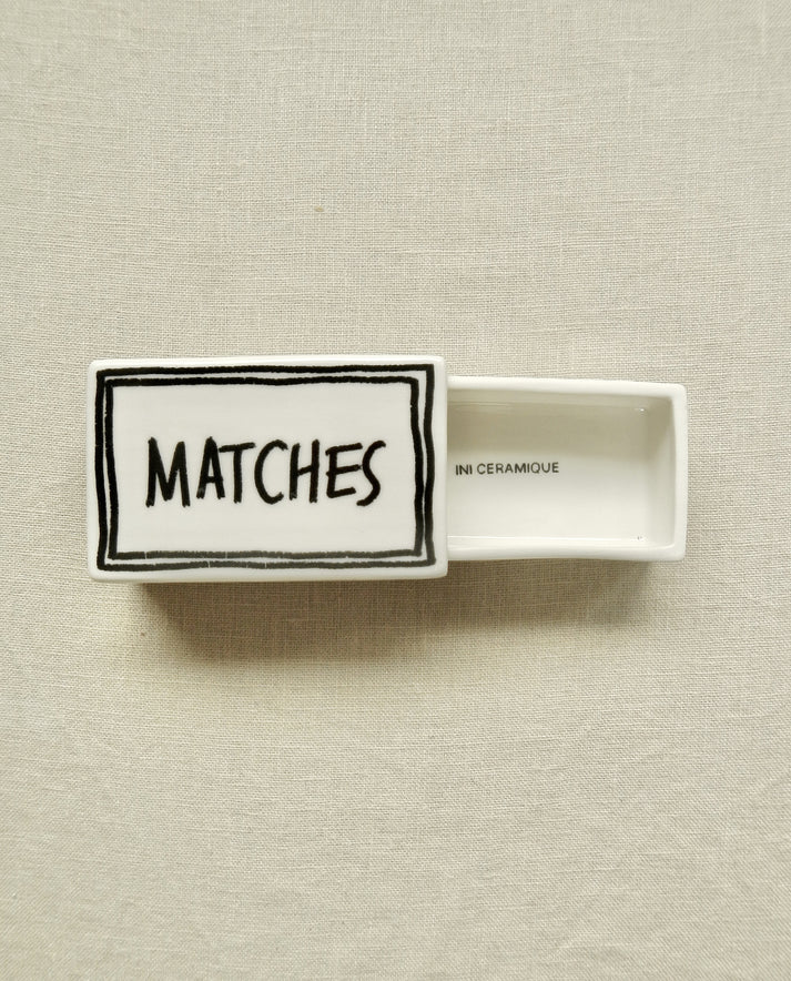 Ceramic Matchbox ‘Matches’ - Shiva Designs