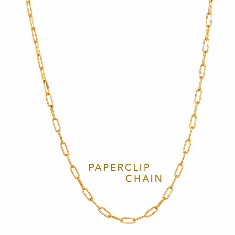 Paperclip Chain Necklace - Shiva Designs