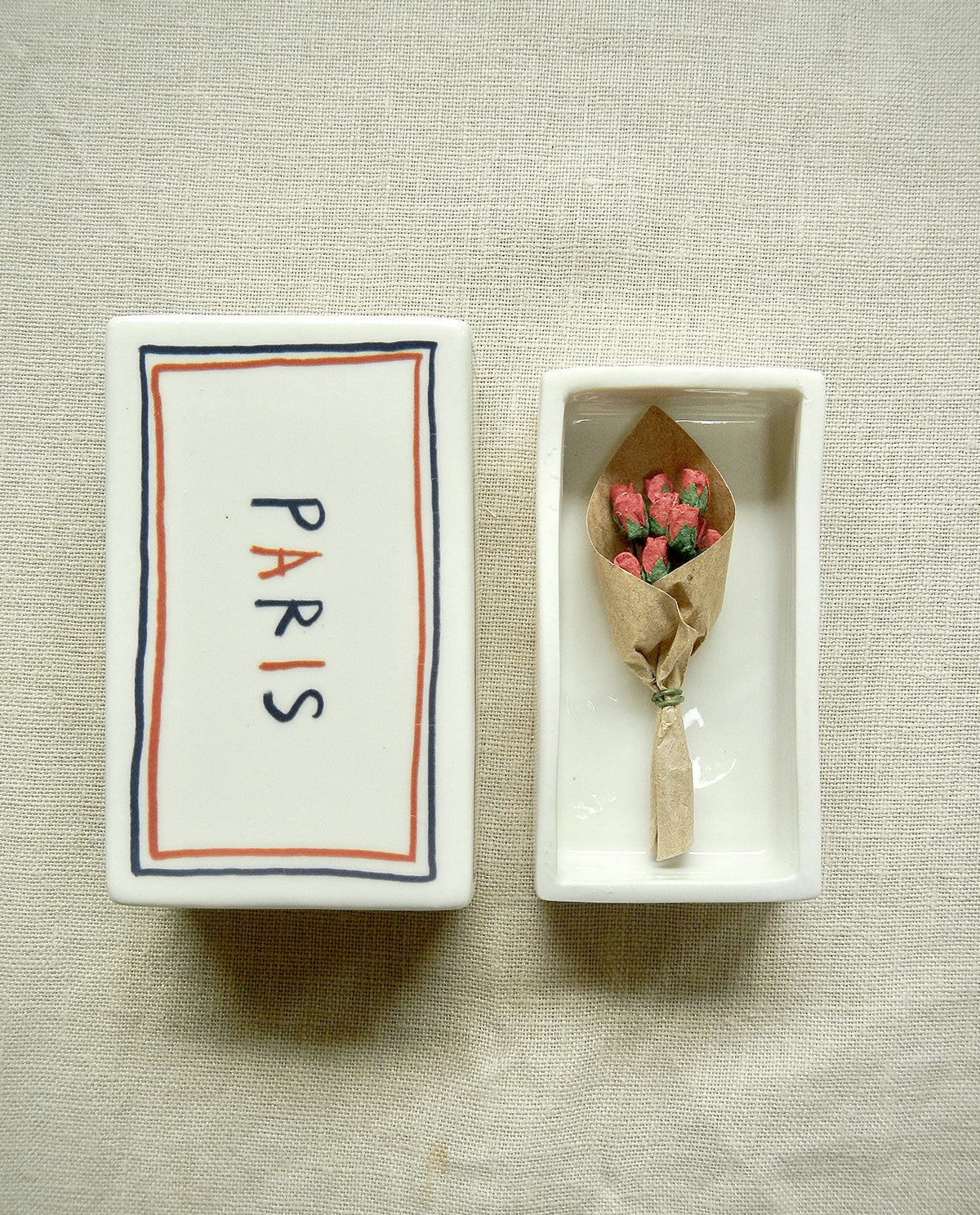 Ceramic Matchbox ‘Paris’ - Shiva Designs