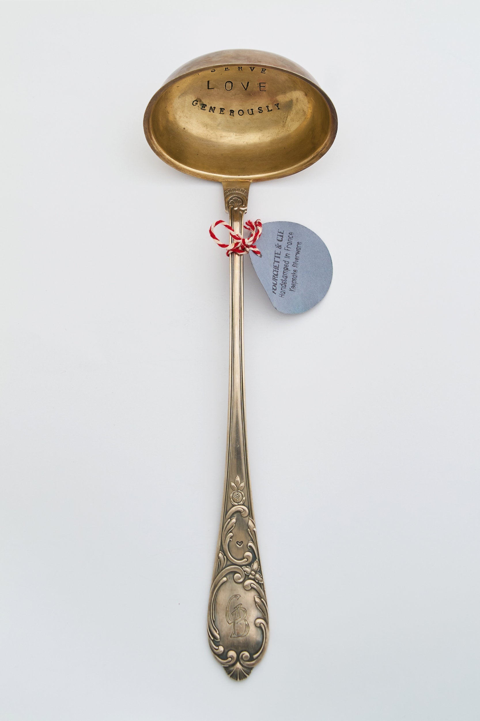 Keepsake Large Serving Ladle Vintage Silver - Shiva Designs