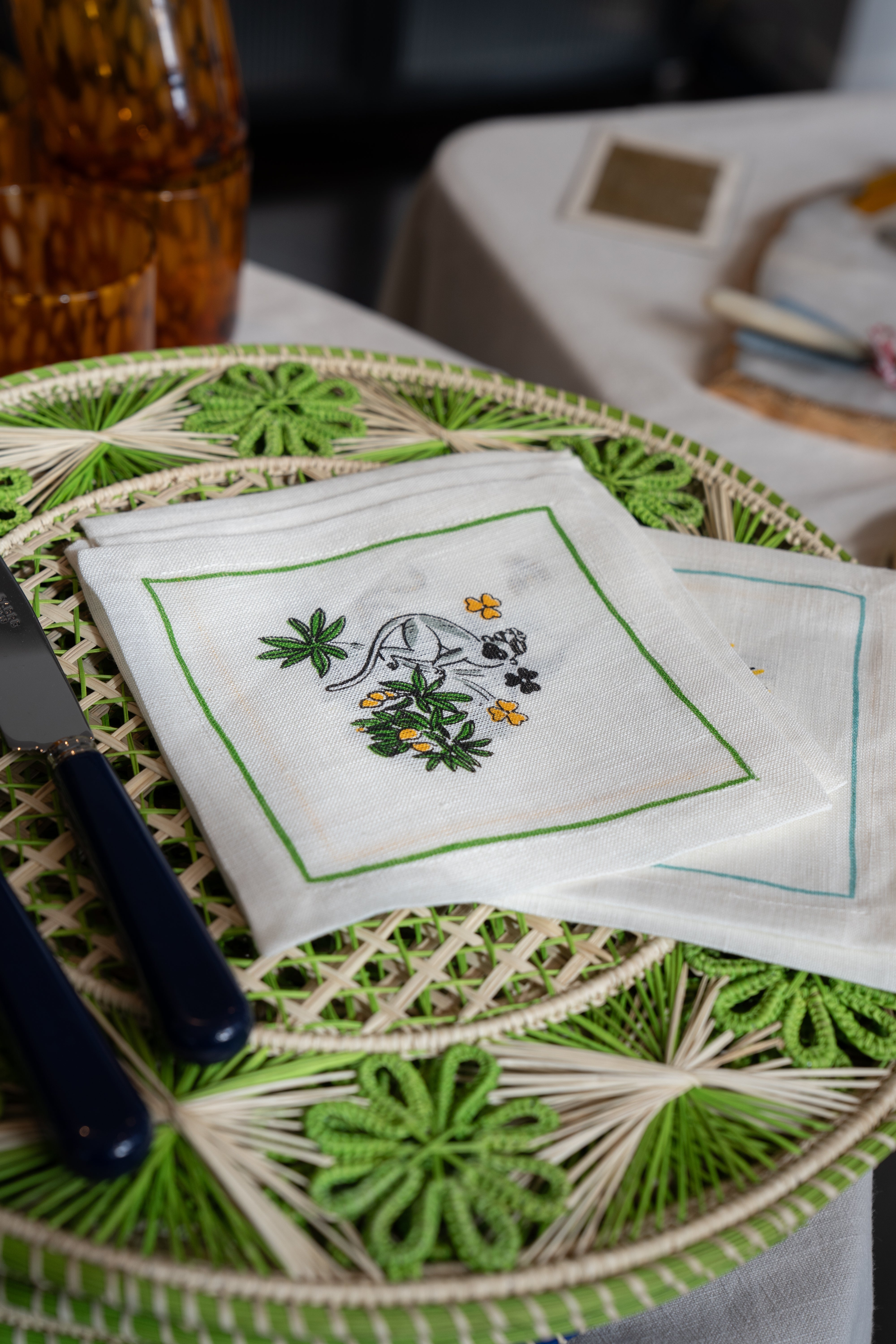 Flowers Iraca Placemat