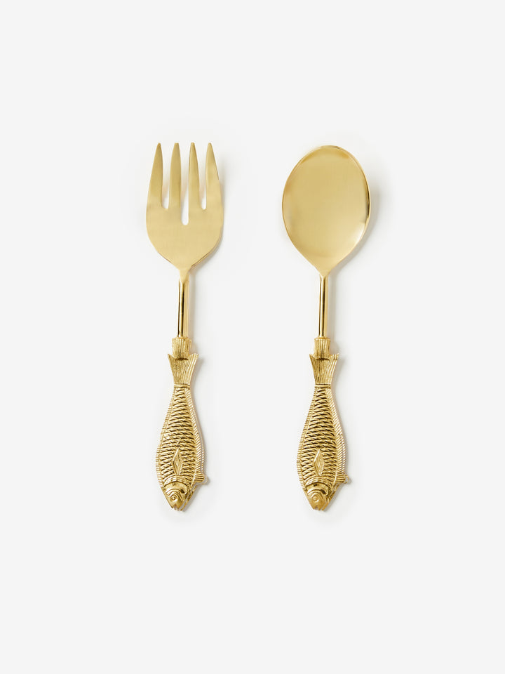 Bonnie and Neil Fish Salad Servers Set - Shiva Designs