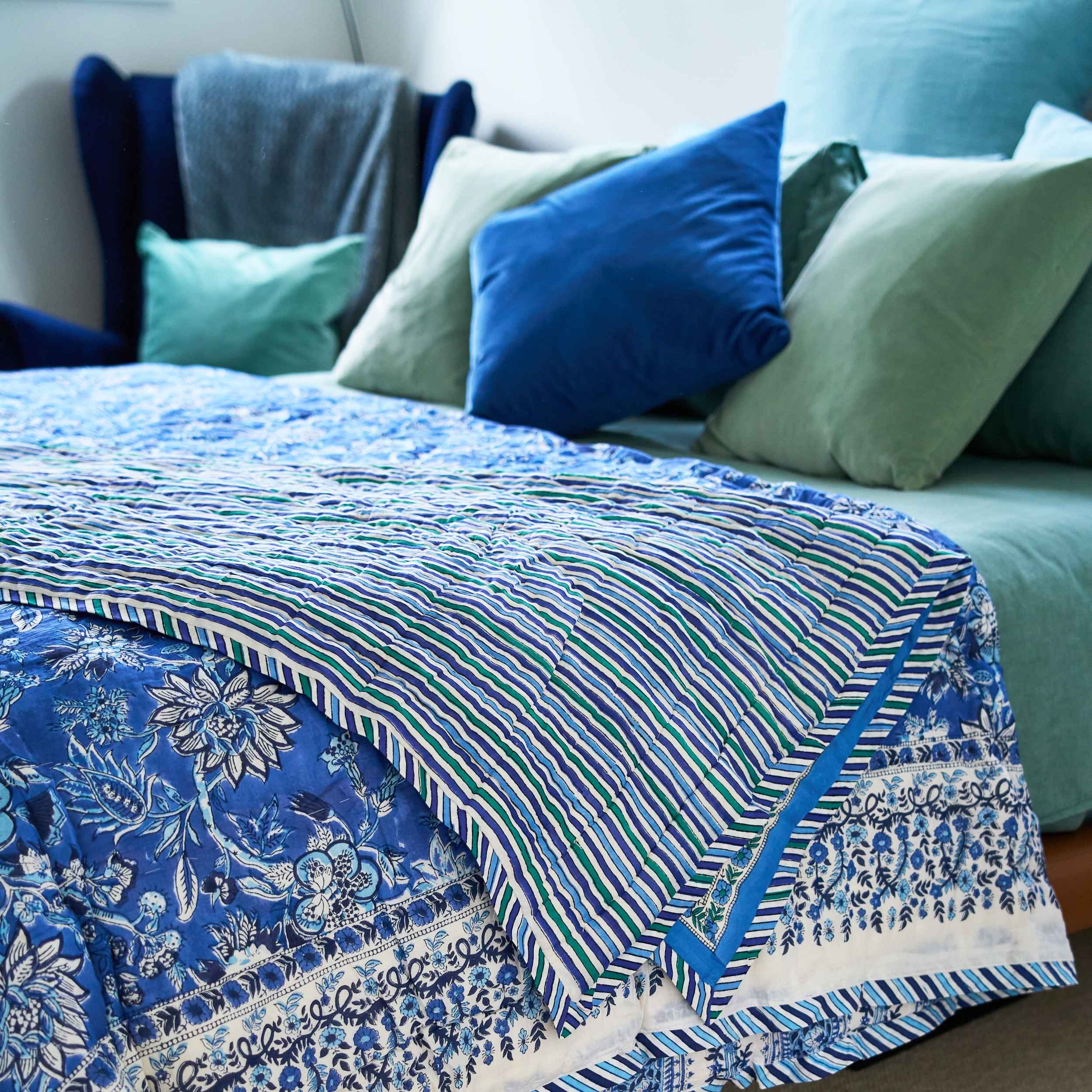 Lost Coastal Stripes Quilt - Shiva Designs