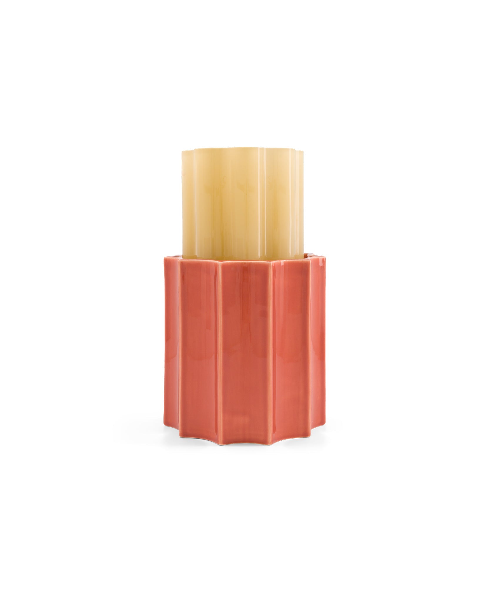 Duetto Ceramic & Glass  Vase Duo