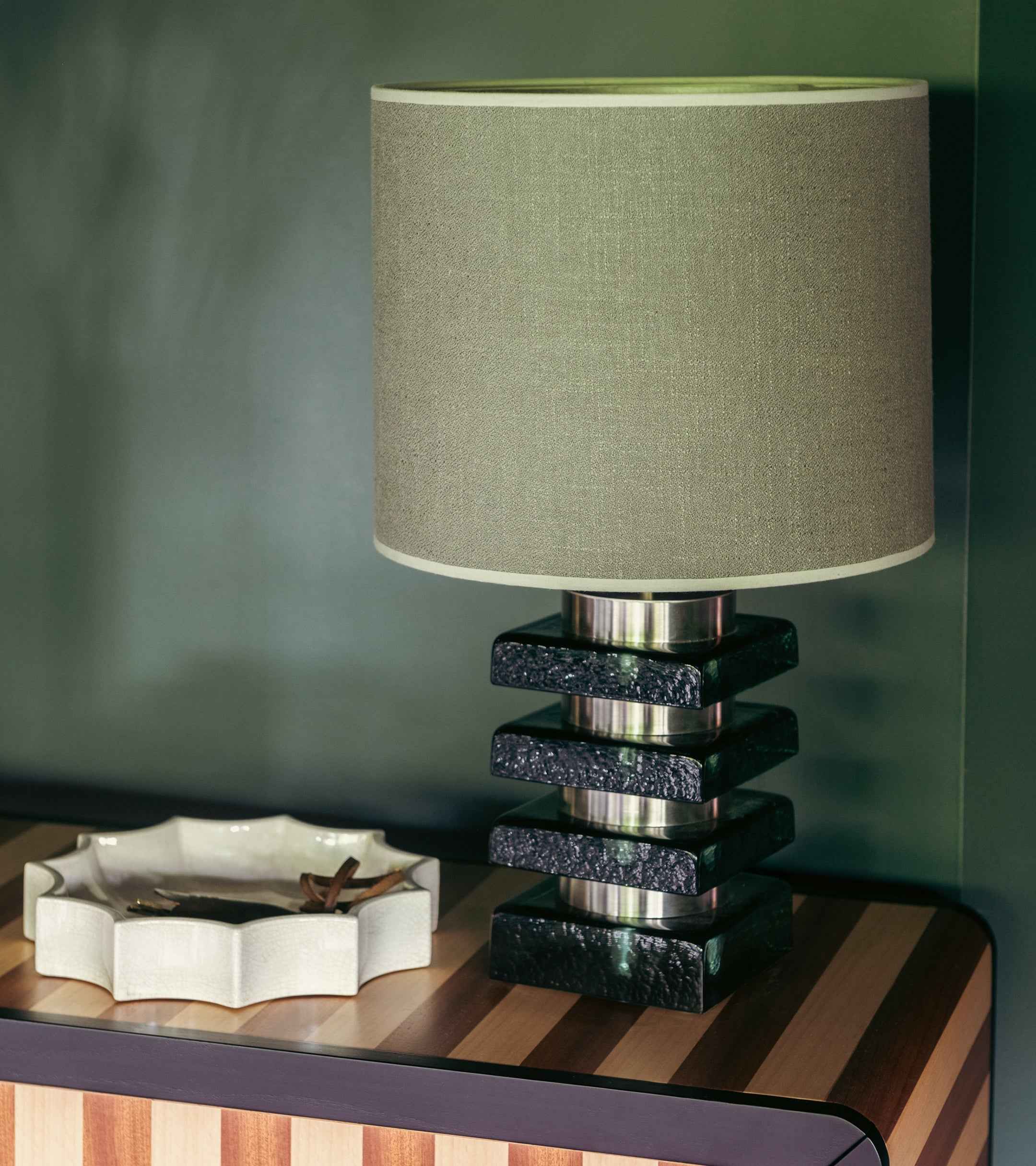 Marta Green Glass Lamp
