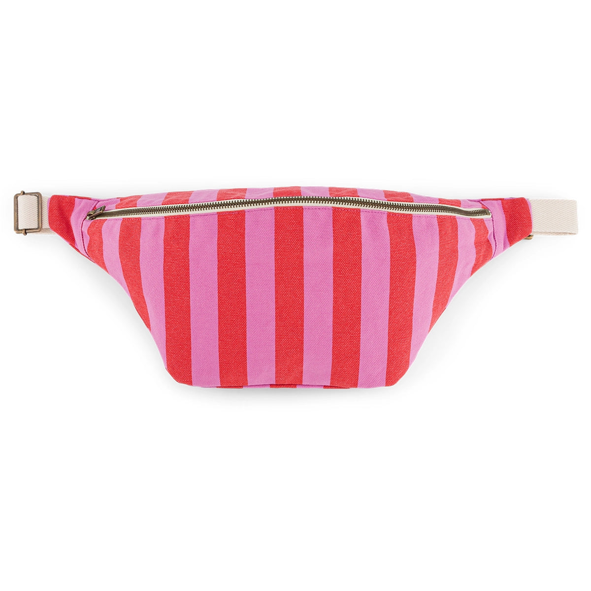 Bum Bag – Orchid & Red Stripes - Shiva Designs