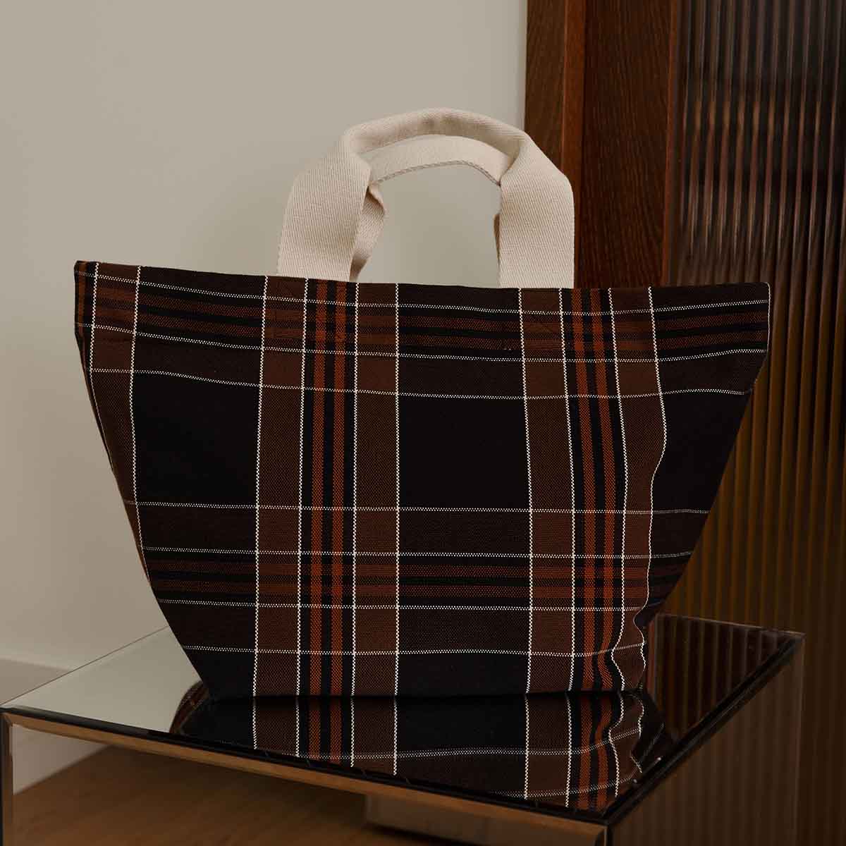 BAG TINA BLACK TARTAN