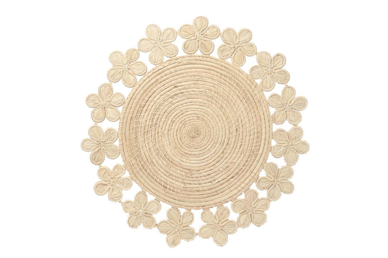 Floral Iraca Placemat - Shiva Designs