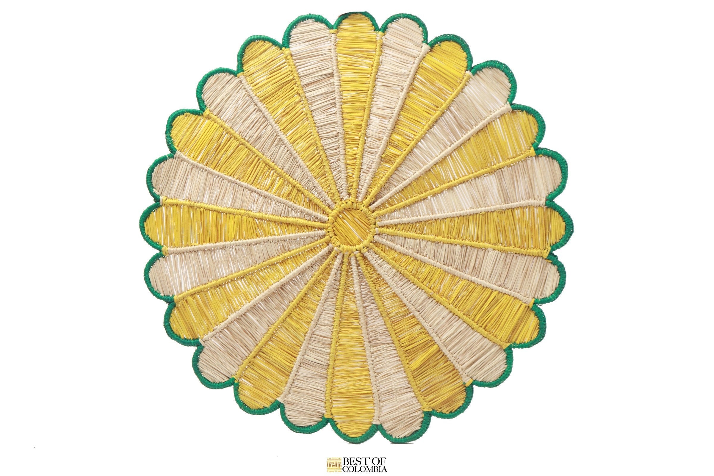 Sunflower Iraca Placemat - Shiva Designs