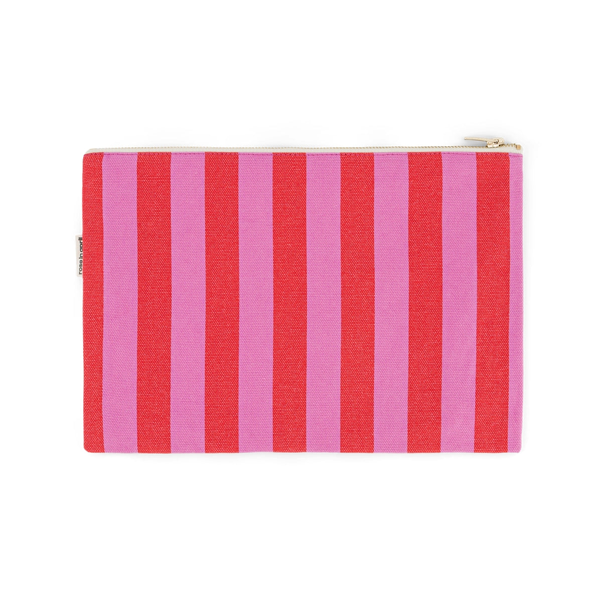 Lili Pouch – Orchid & Red Stripes - Shiva Designs