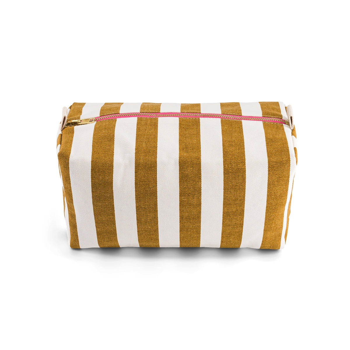 Vic Toiletry Bag – Caramel Stripes - Shiva Designs