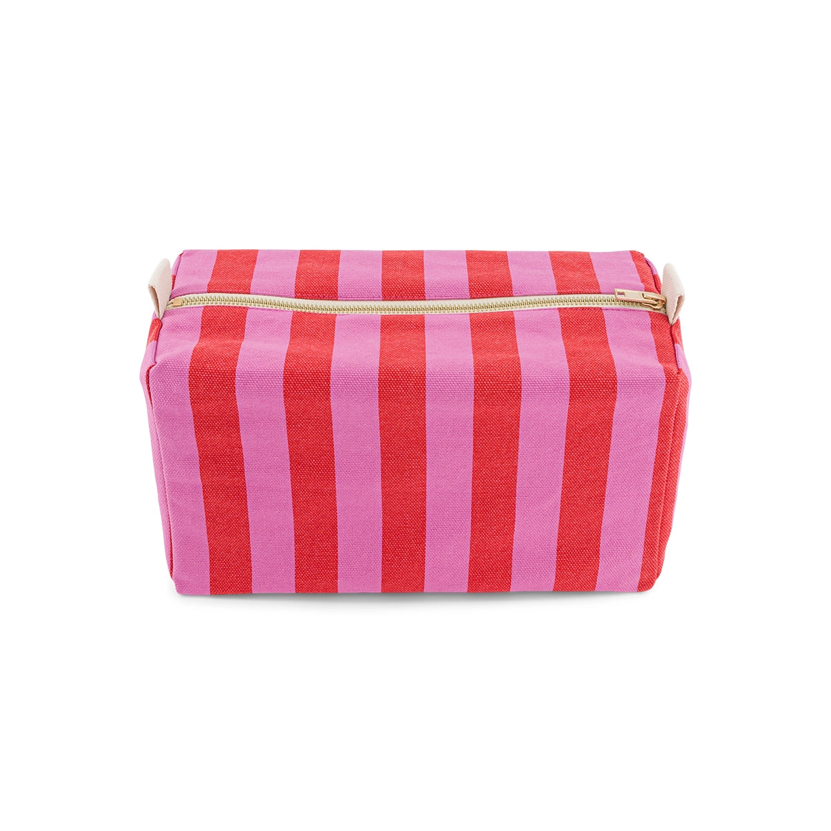 Vic Toiletry Bag – Orchid & Red Stripes - Shiva Designs